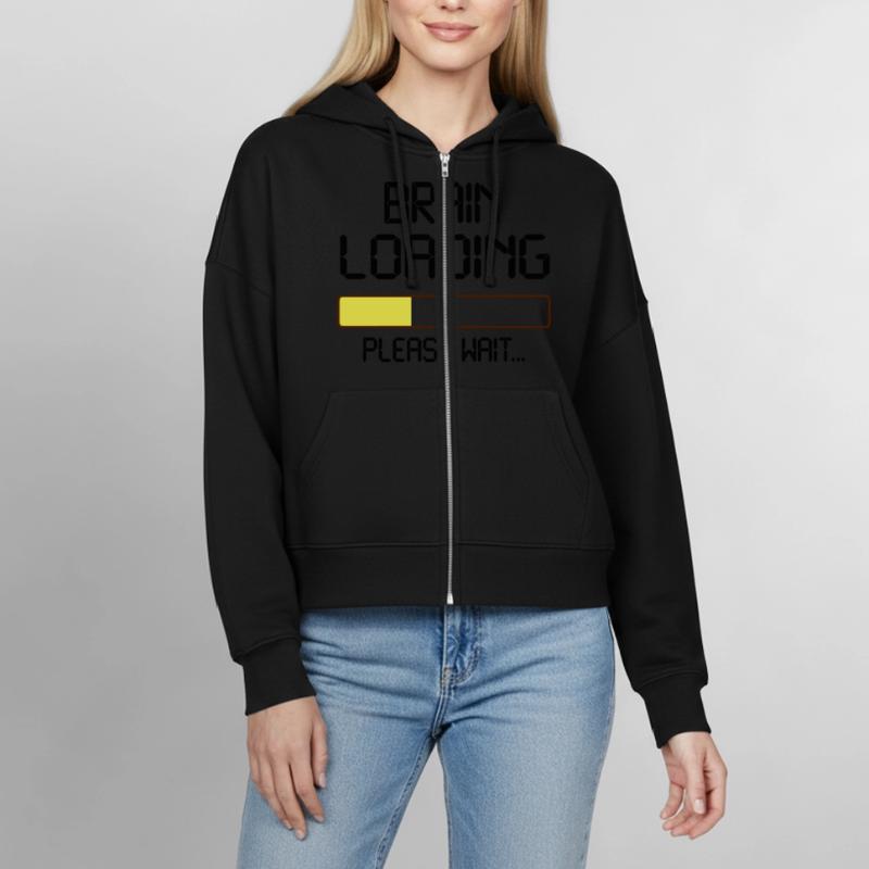 brain loading Stanley/Stella Boxy Frauen Bio Zip Hoodie Ida