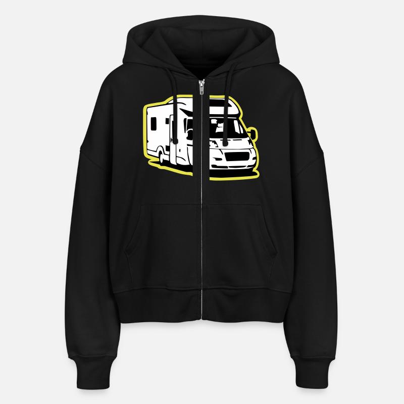 Camper Wohnmobil (3 color) - Veste à capuche bio Ida Stanley/Stella Femme - noir