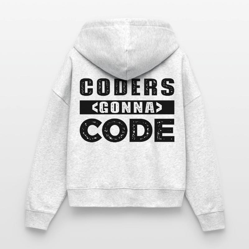 Coders Gonna Code Stanley/Stella Boxy Frauen Bio Zip Hoodie Ida