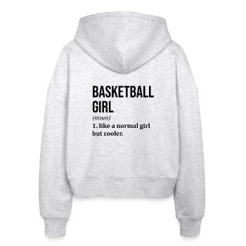Basketbal Meisje Grappig Citaat - Stanley/Stella Vrouwen bio-ziphoodie Ida - heather wit - Achter - AI Model Female 172 dark (172cm)