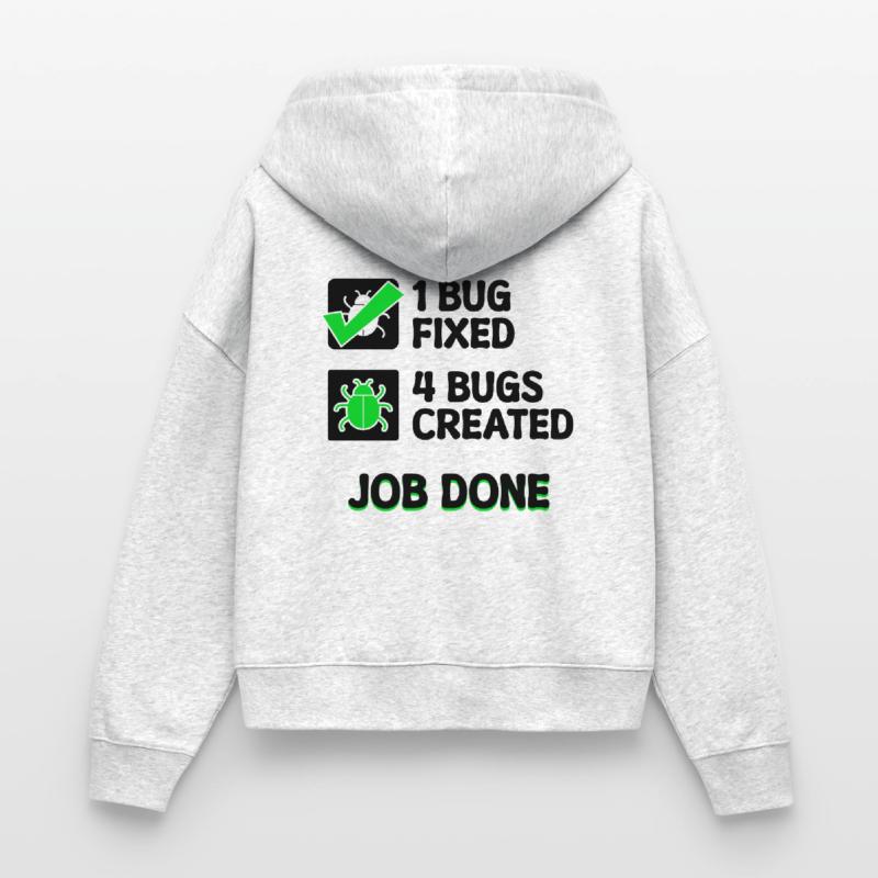 Programmierer Developer Bugfixing Bugs Skripting Stanley/Stella Boxy Frauen Bio Zip Hoodie Ida