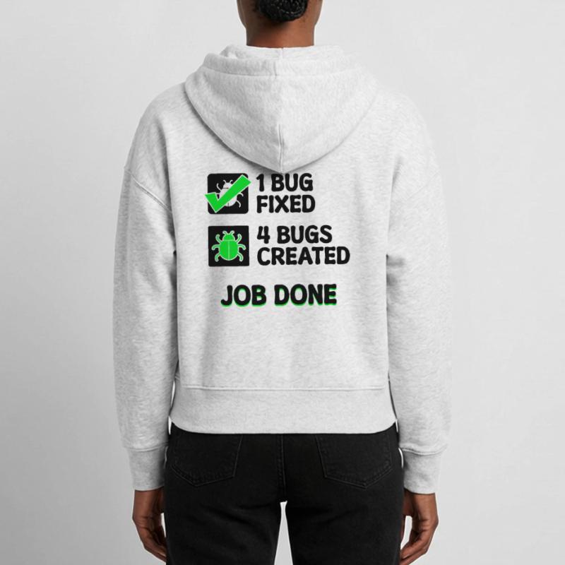 Programmierer Developer Bugfixing Bugs Skripting Stanley/Stella Boxy Frauen Bio Zip Hoodie Ida