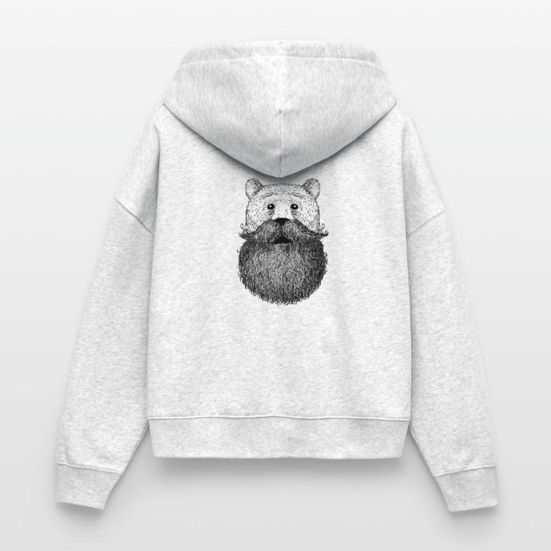 Bär oder Bart Stanley/Stella Boxy Frauen Bio Zip Hoodie Ida