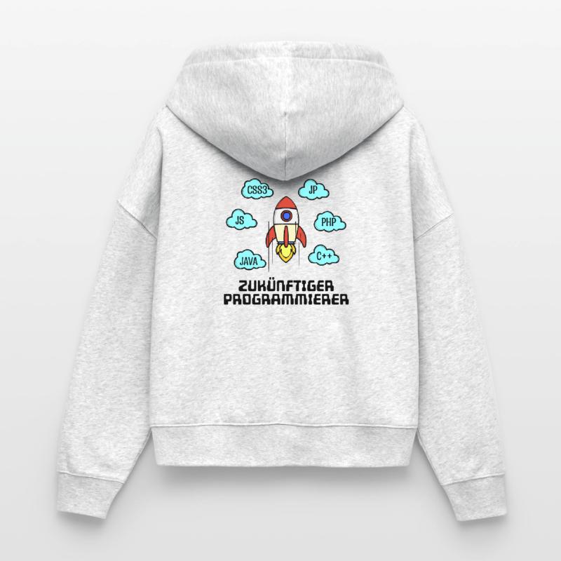 Css Code Developer C++ Java Php Programmer Stanley/Stella Boxy Women’s Organic Zip Hoodie Ida