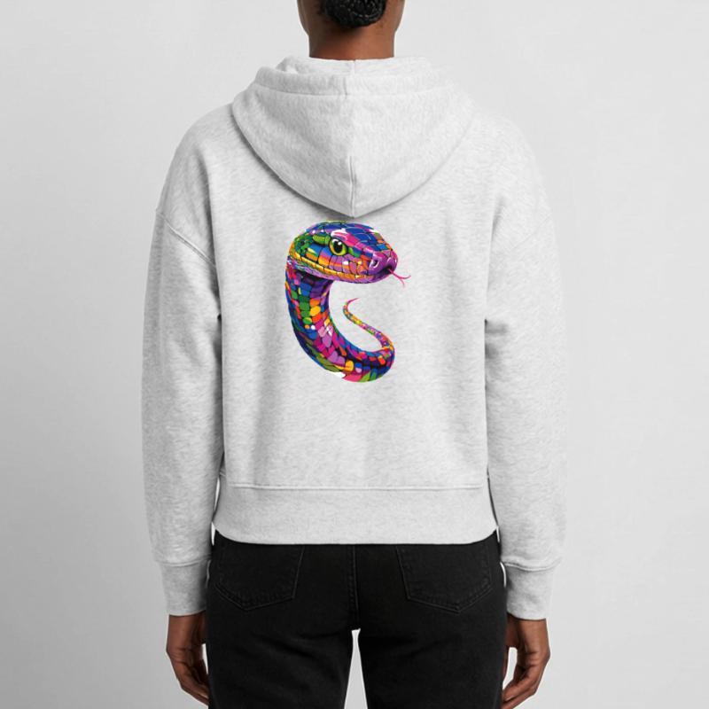 serpent, python, cobra, serpent à sonnettes, serpents Veste à capuche bio Ida Stanley/Stella Femme
