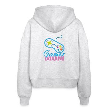 Maman Gamer - Veste à capuche bio Ida Stanley/Stella Femme - blanc chiné - Dos - AI Model Female 172 dark (172cm)