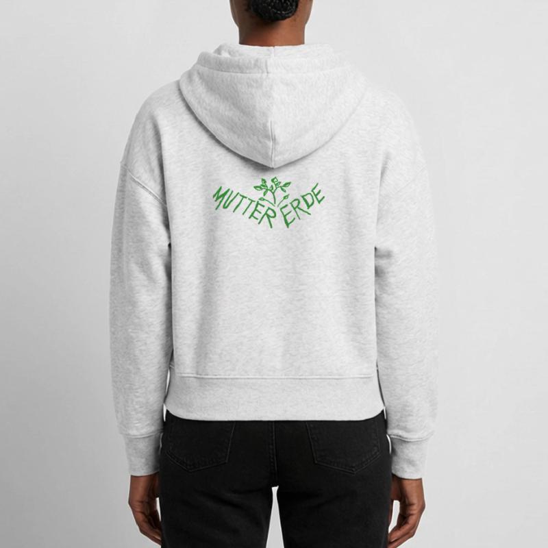 Mutter Erde - Schuetze Mutter Erde Stanley/Stella Boxy Frauen Bio Zip Hoodie Ida