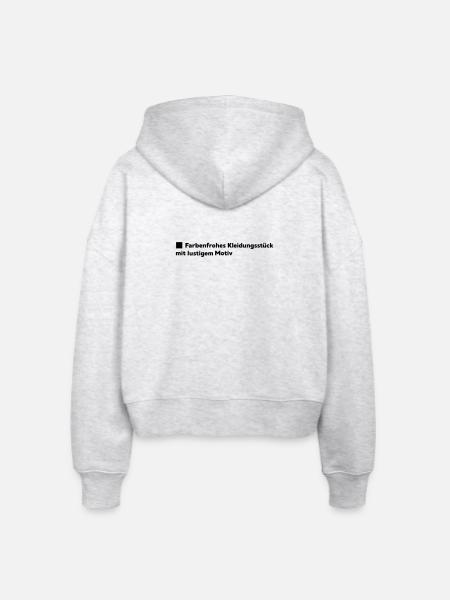 Farbenfrohe Kleidung - Stanley/Stella Boxy Frauen Bio Zip Hoodie Ida - Weiß meliert