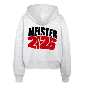 Champion 2026 Championship - Stanley/Stella Boxy Women’s Organic Zip Hoodie Ida - heather white - Back - AI Model Female 172 dark (172cm)
