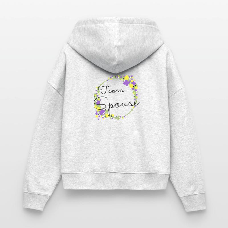 Team Spouse non binary/Team Verfiancé non binary Stanley/Stella Boxy Women’s Organic Zip Hoodie Ida