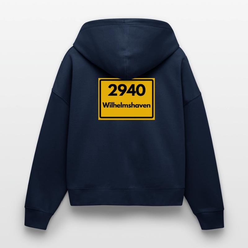 OLD POSTCODE POSTCODE RETRO 2940 WILHELMSHAVEN Stanley/Stella Boxy Women’s Organic Zip Hoodie Ida