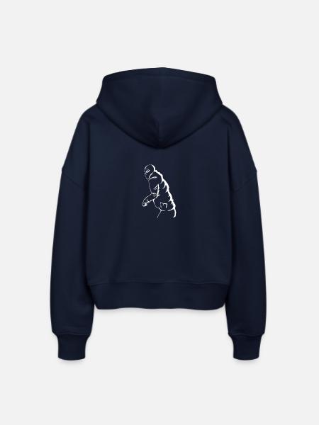Antifa - Stanley/Stella Boxy Frauen Bio Zip Hoodie Ida - Navy