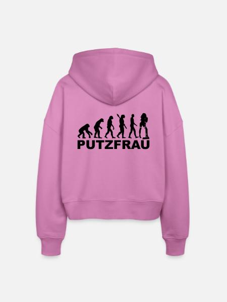 Putzfrau - Stanley/Stella Boxy Frauen Bio Zip Hoodie Ida - Pink