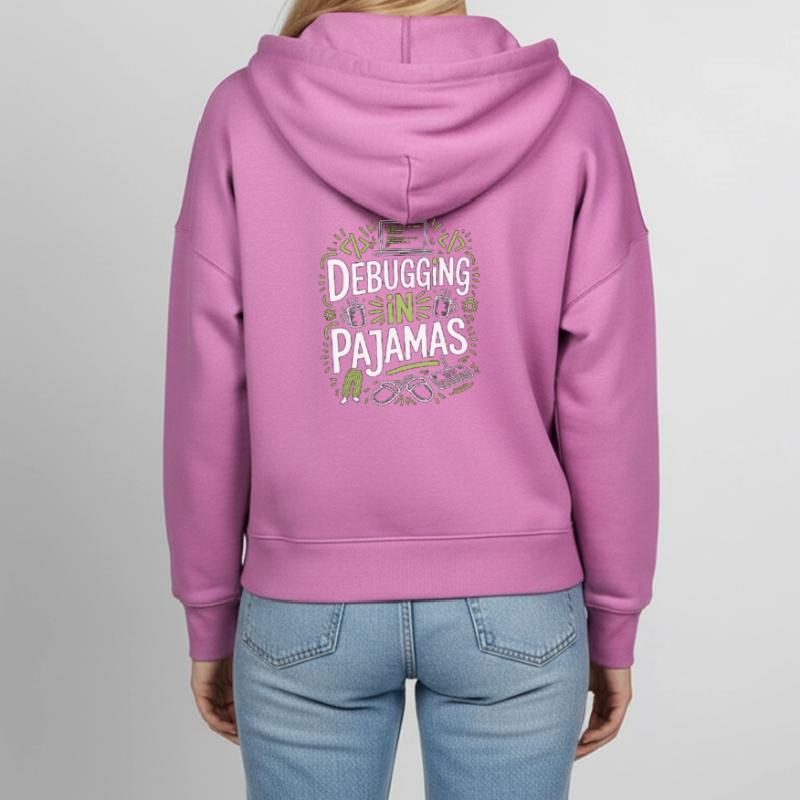 Remote Developer Debugging In Software Developer Stanley/Stella Boxy Frauen Bio Zip Hoodie Ida