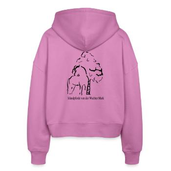Wechter Mark - Stanley/Stella Boxy Frauen Bio Zip Hoodie Ida - Pink - Hinten - AI Model Female 172 light (172cm)