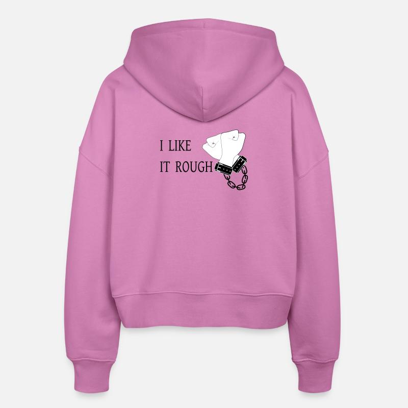 J’aime ça brut - Veste à capuche bio Ida Stanley/Stella Femme - rose