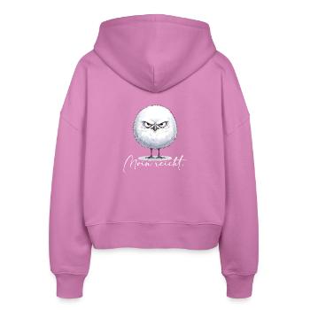 Moin reicht - grimmige runde Möwe - Stanley/Stella Boxy Frauen Bio Zip Hoodie Ida - Pink - Hinten - AI Model Female 172 light (172cm)