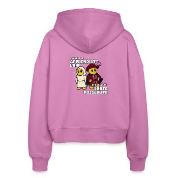 Besessene Schneiderin – LARP Evolution - Stanley/Stella Boxy Frauen Bio Zip Hoodie Ida - Pink - Hinten - AI Model Female 172 light (172cm)