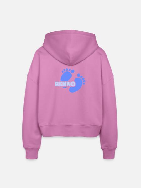 Geburt Benno - Stanley/Stella Boxy Frauen Bio Zip Hoodie Ida - Pink