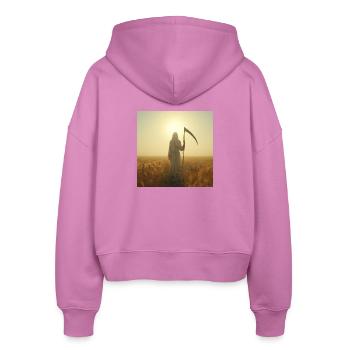 Meridian – Tod in der weißen Ernte - Stanley/Stella Boxy Frauen Bio Zip Hoodie Ida - Pink - Hinten - AI Model Female 172 light (172cm)