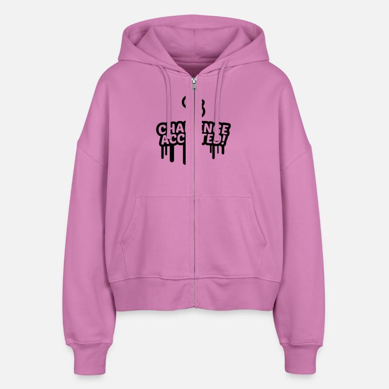 Dummy challenge accepted 1c. - Stanley/Stella Boxy Women’s Organic Zip Hoodie Ida - pink
