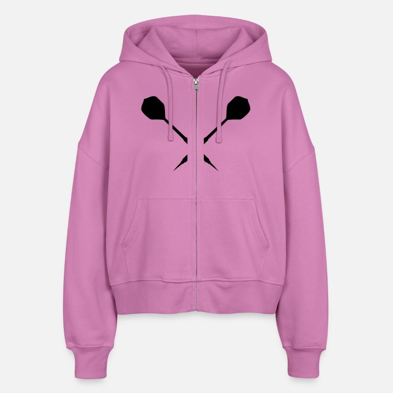 Fléchettes - Veste à capuche bio Ida Stanley/Stella Femme - rose