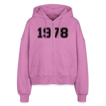 1978 - Veste à capuche bio Ida Stanley/Stella Femme - rose - Devant - AI Model Female 172 light (172cm)