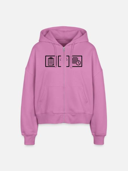 Event Manager - Stanley/Stella Boxy Frauen Bio Zip Hoodie Ida - Pink