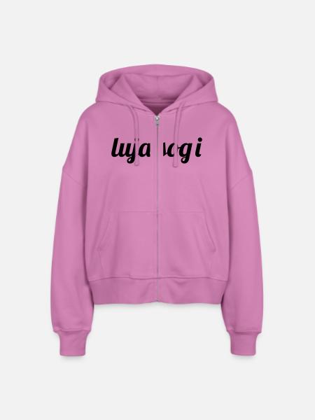 luja sog i - Stanley/Stella Boxy Frauen Bio Zip Hoodie Ida - Pink