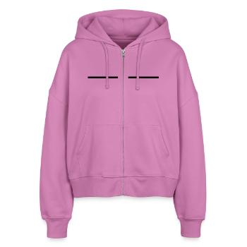Line normal - Stanley/Stella Boxy Women’s Organic Zip Hoodie Ida - pink - Front - AI Model Female 172 light (172cm)