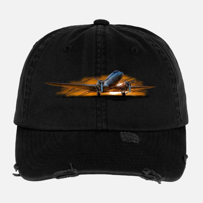 DC-3 Casquette vintage effet usé Flexfit