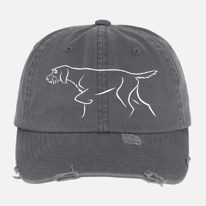 Wire-haired pointer Flexfit Vintage Destroyed Cap