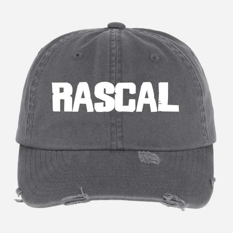 Rascál Bold Vintage Logo Design Casquette vintage effet usé Flexfit
