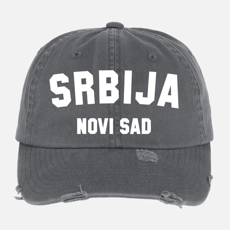 NOVI SAD Serbie Serbien Casquette vintage effet usé Flexfit