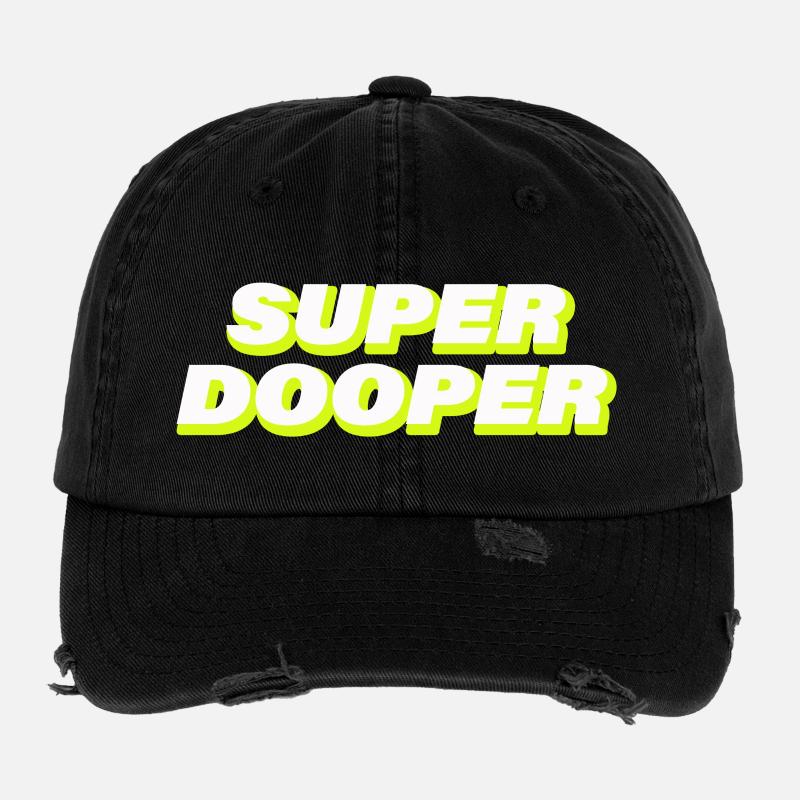 SUPER DOOPER Flexfit Vintage Destroyed Cap