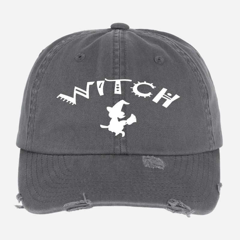 WITCH Flexfit Vintage Destroyed Cap