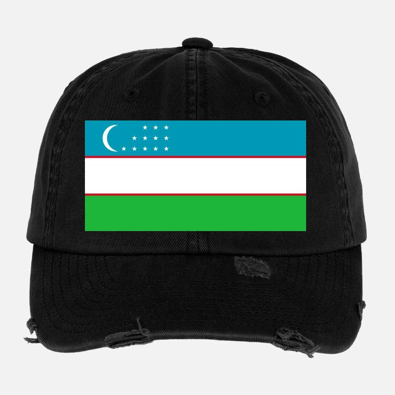 Usbekistan Flexfit Vintage Destroyed Cap