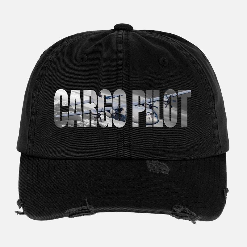 Cargo pilot C-130 Flexfit Vintage Destroyed Cap