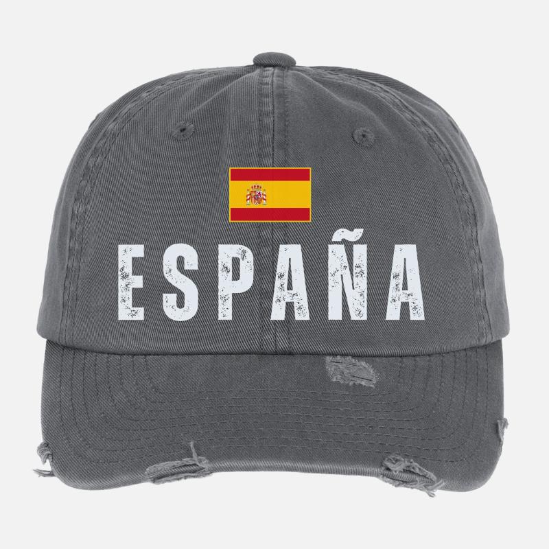 Ich liebe Spanien, spanischen Stolz Flexfit Vintage Destroyed Cap