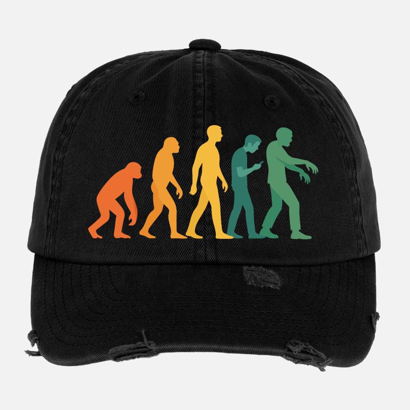 Evolution Silhouette Farbverlauf Flexfit Vintage Destroyed Cap