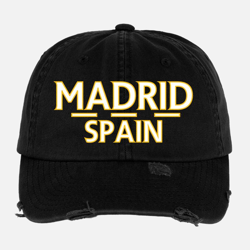 Madrid – Spanien Flexfit Vintage Destroyed Cap