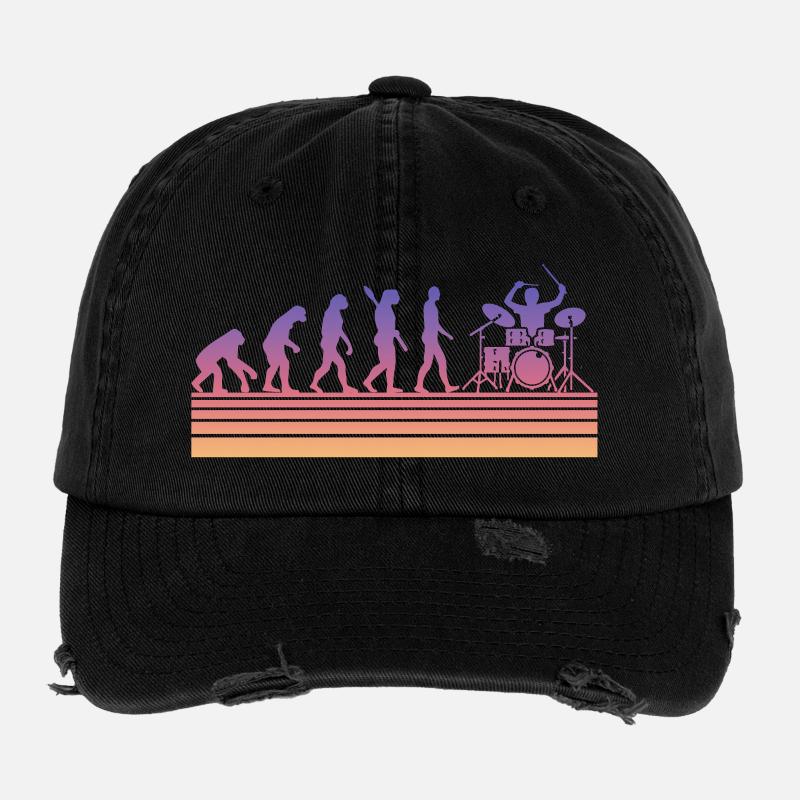 Drummer Evolution Flexfit Vintage Destroyed Cap