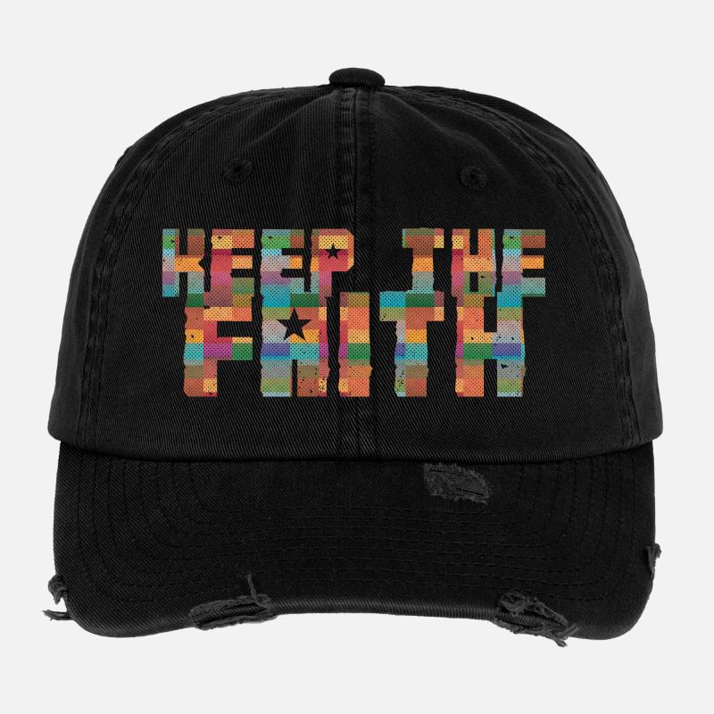 Gardez la foi Casquette vintage effet usé Flexfit