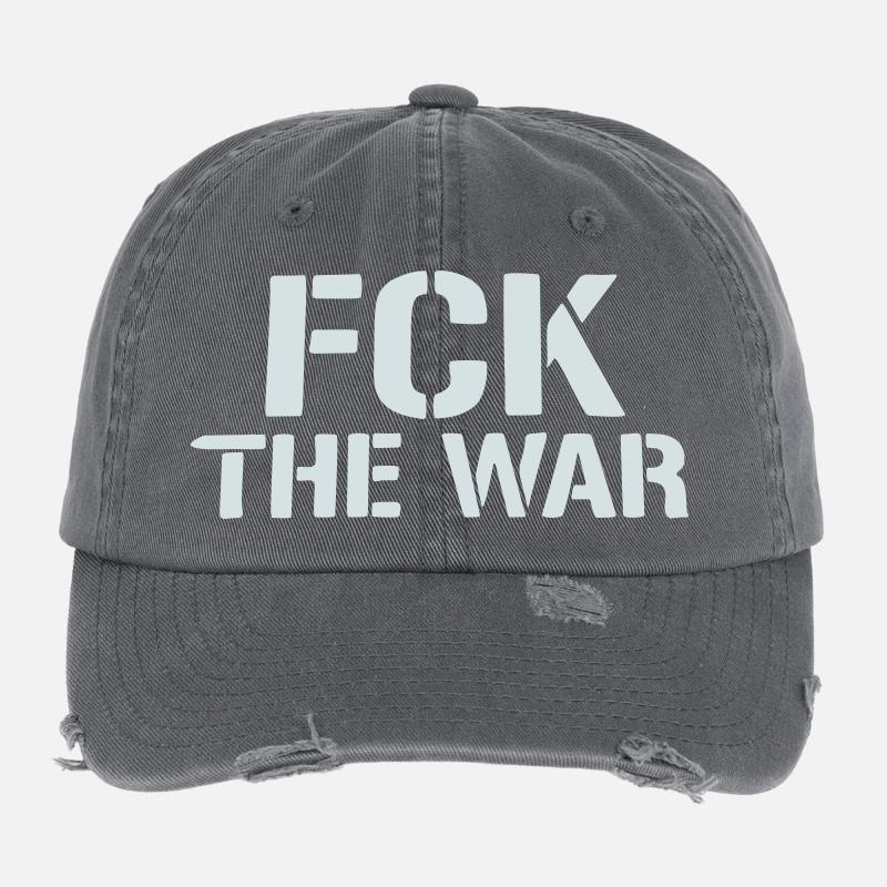 Friedliche Protestschablone Flexfit Vintage Destroyed Cap