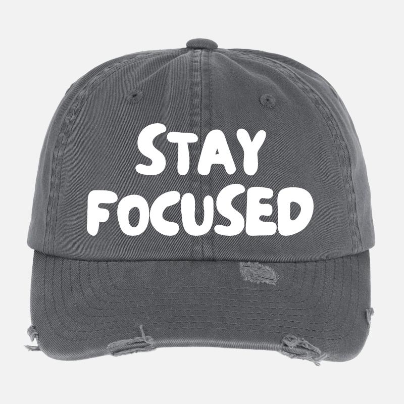 Restez concentré Casquette vintage effet usé Flexfit