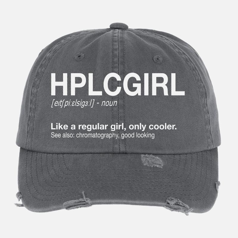 High performance liquid chromatography HPLC Girl Flexfit Vintage Destroyed Cap