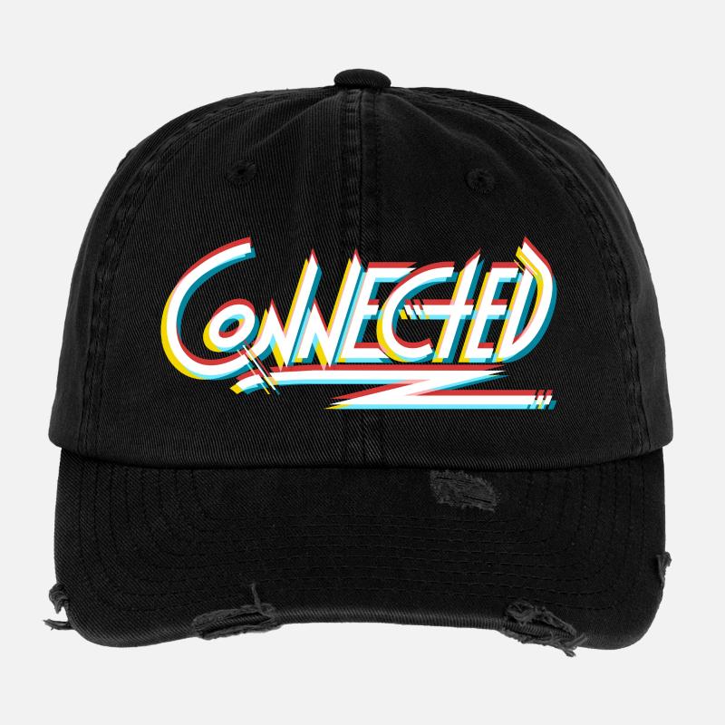Connected_white_prism Casquette vintage effet usé Flexfit