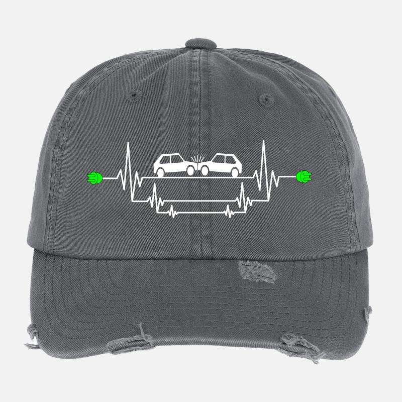 Dangerous e-car accident Flexfit Vintage Destroyed Cap