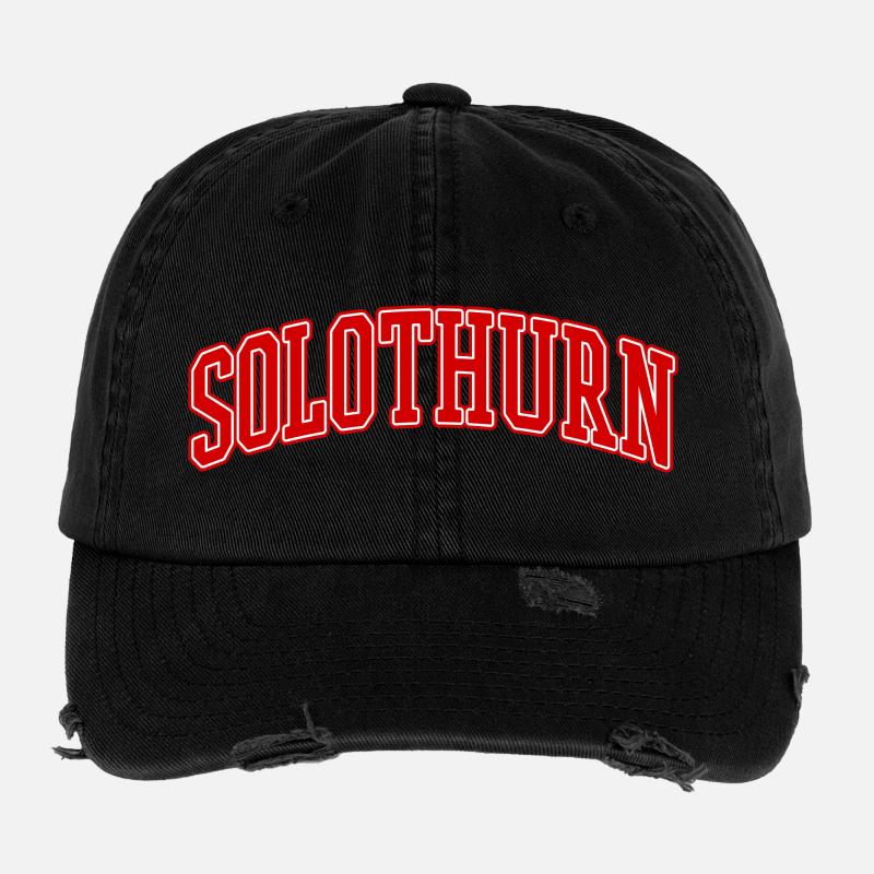 SLOTHURN University Arch Lettering Flexfit Vintage Destroyed Cap