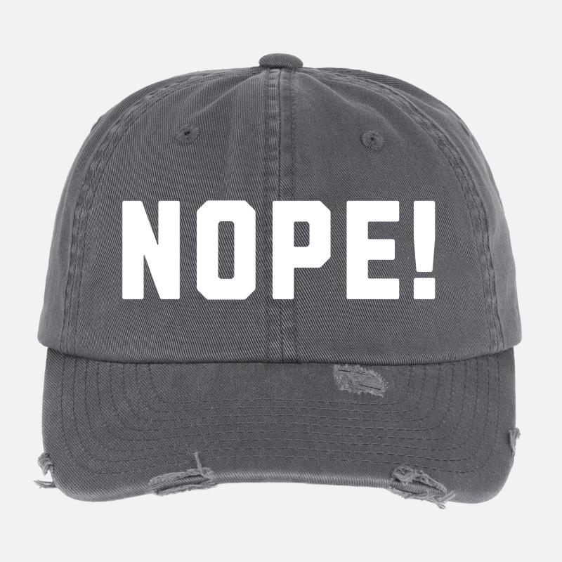Nope! Flexfit Vintage Destroyed Cap